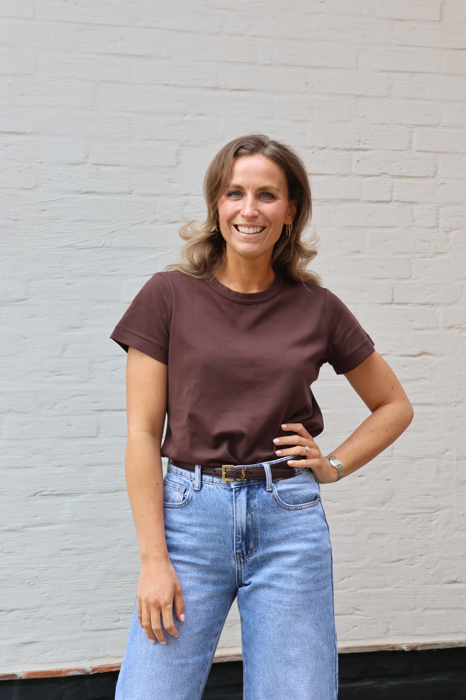 Marie musthave T-shirt bruin
