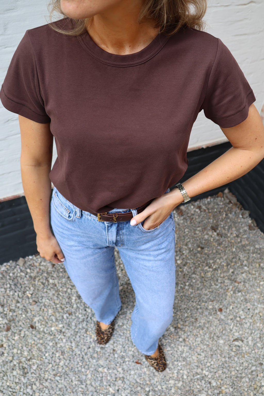 Marie musthave T-shirt bruin