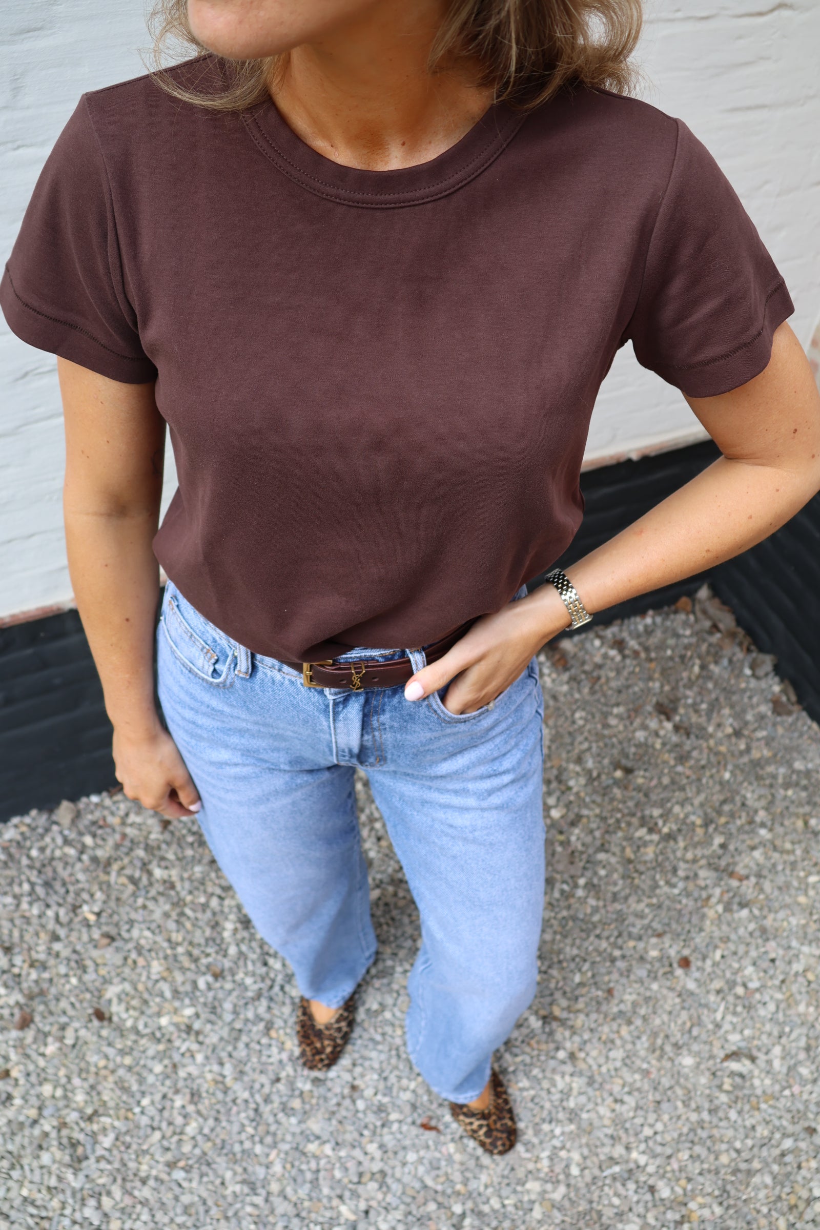 Marie musthave T-shirt bruin