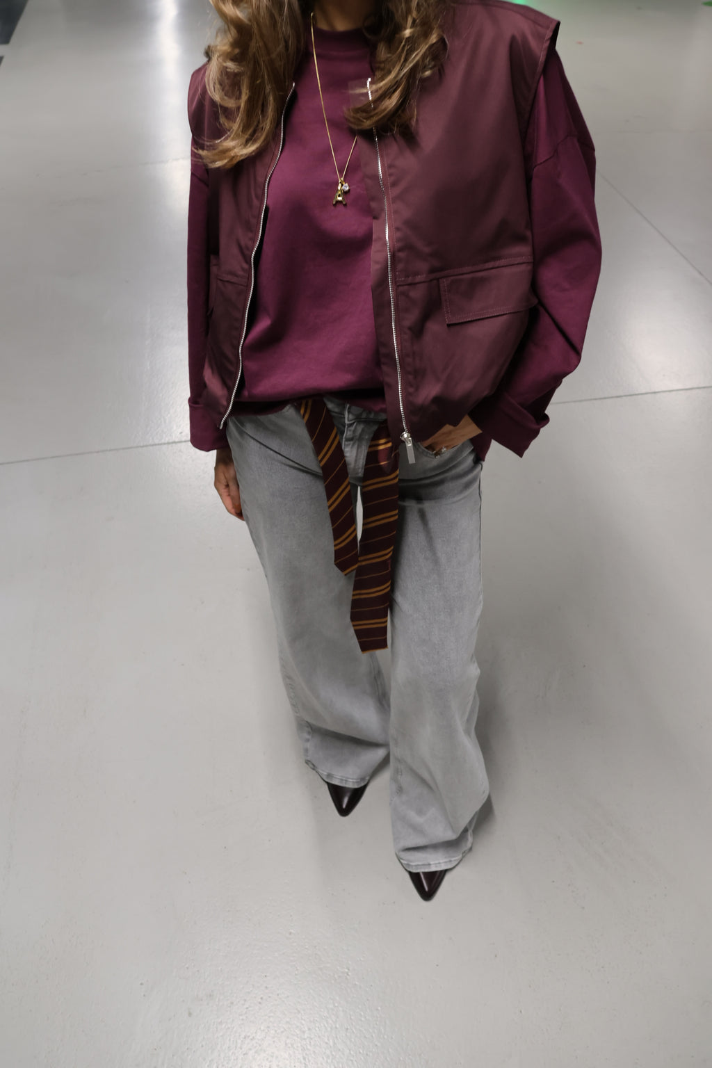 Faye mouwloos vestje bordeaux