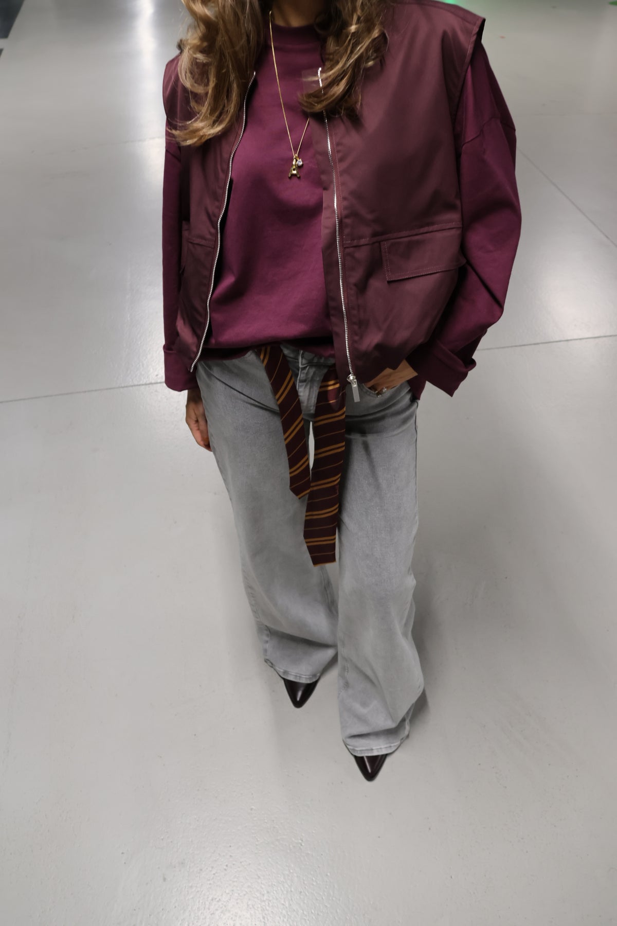 Faye mouwloos vestje bordeaux