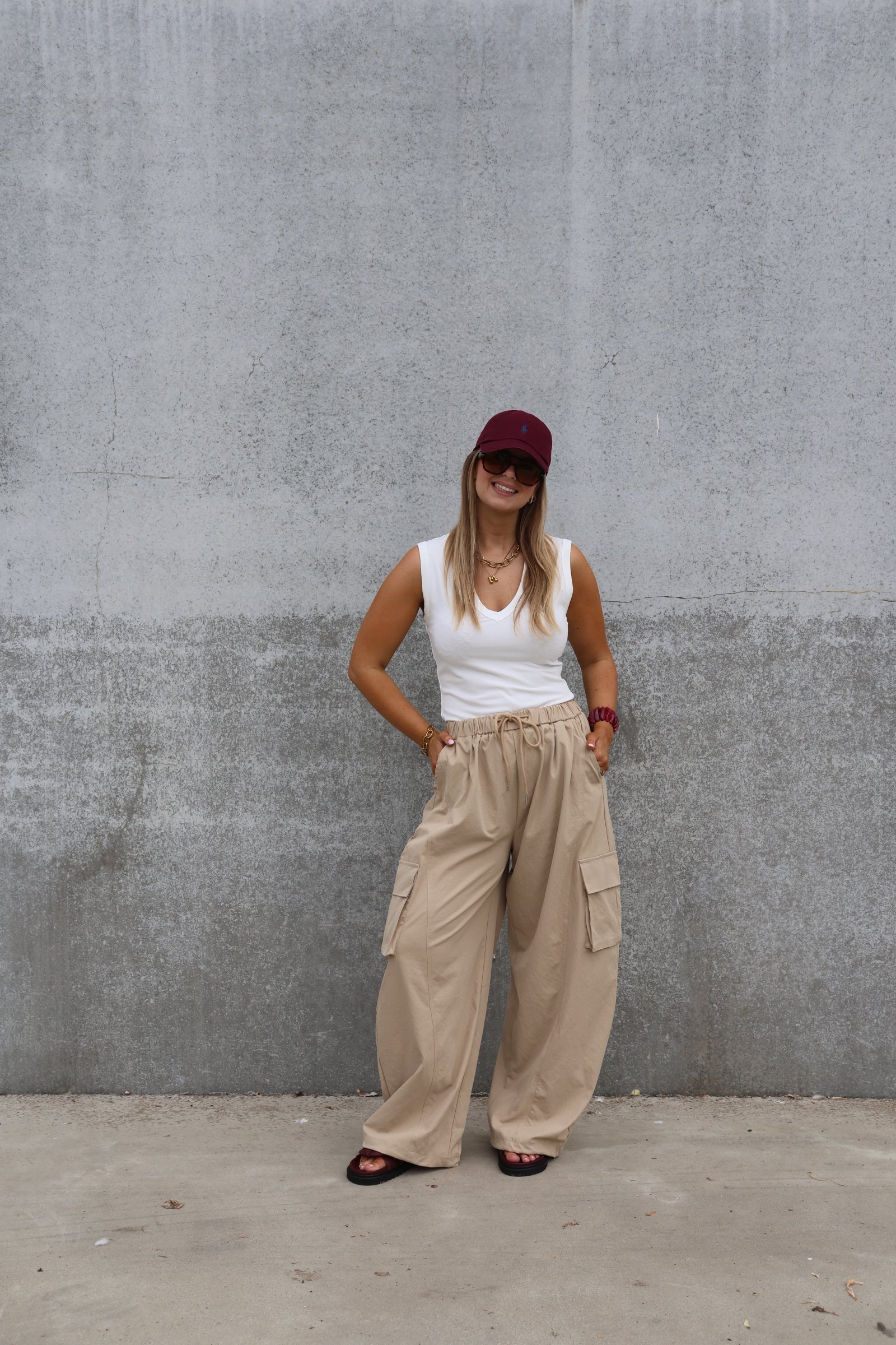 Ellie top met V-hals wit
