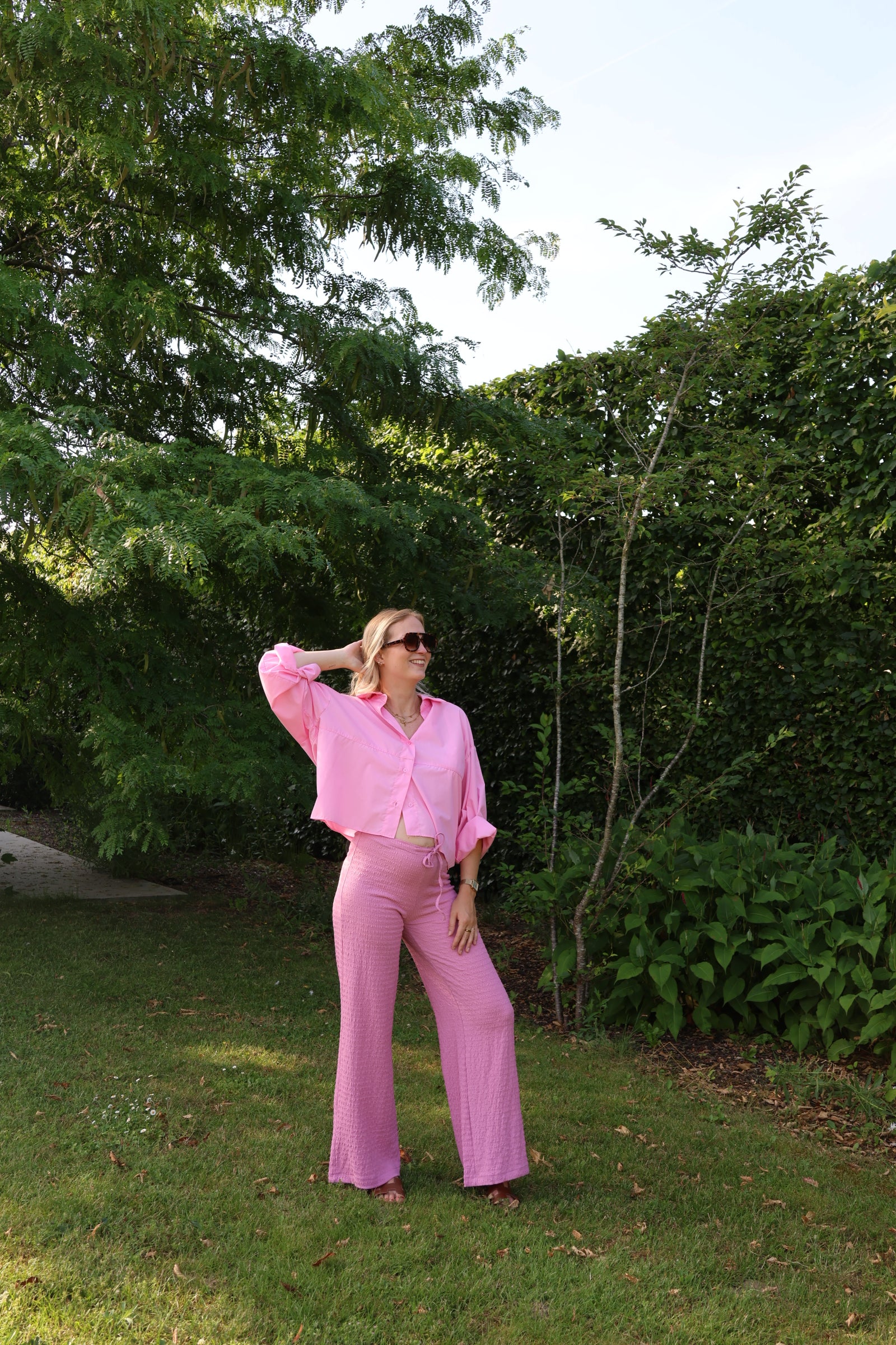 Kato balloon hemd roze