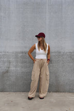 Lena cargo trousers beige