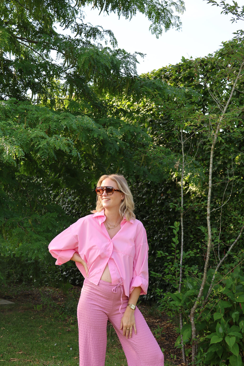 Kato balloon hemd roze