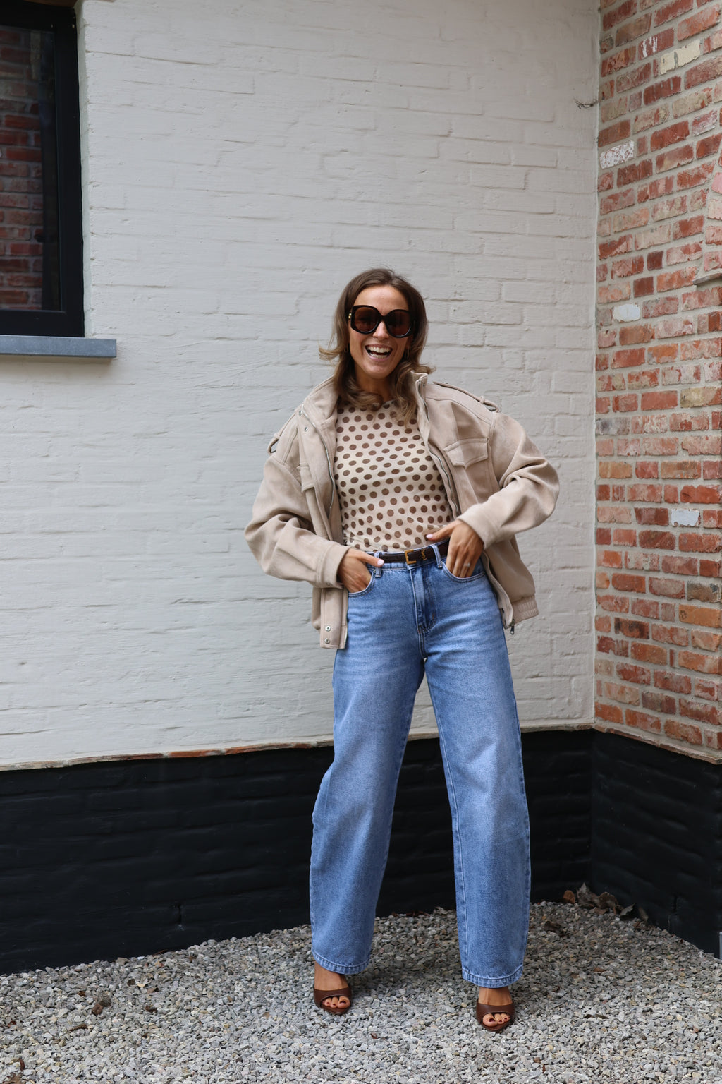 Florentine suède jasje beige