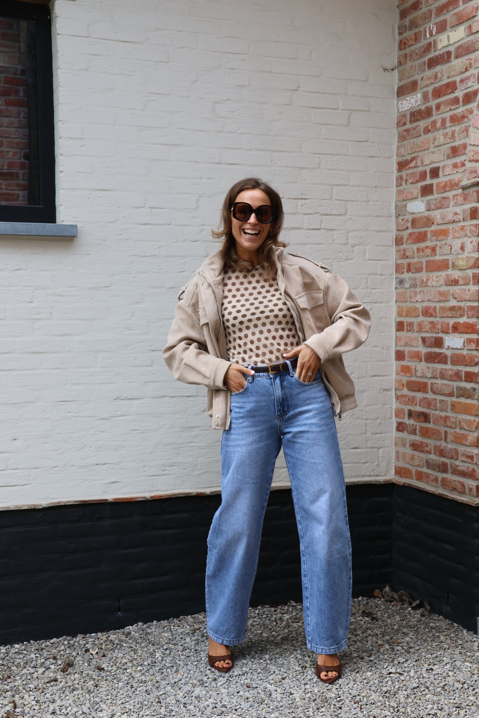 Florentine suède jasje beige