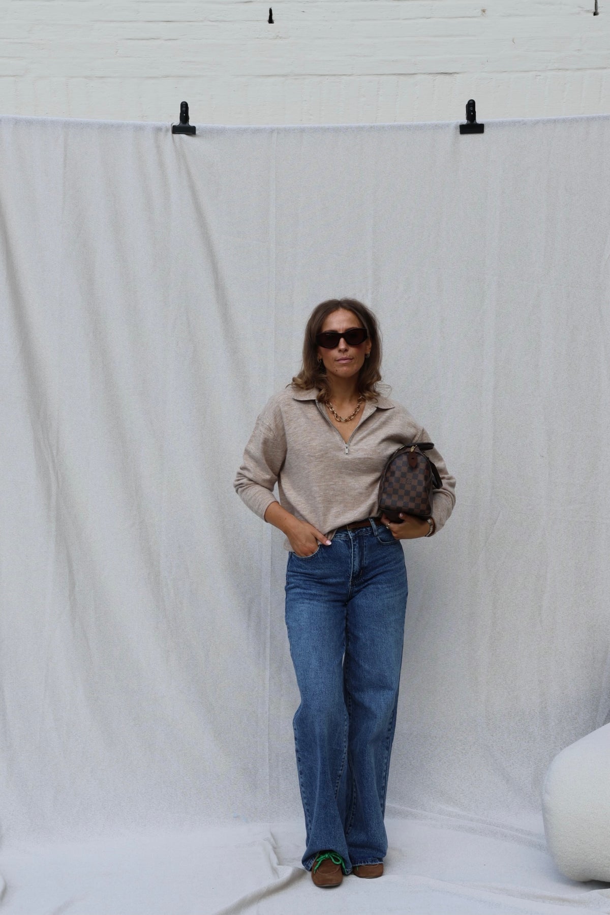 Jolie wide leg jeans dark denim
