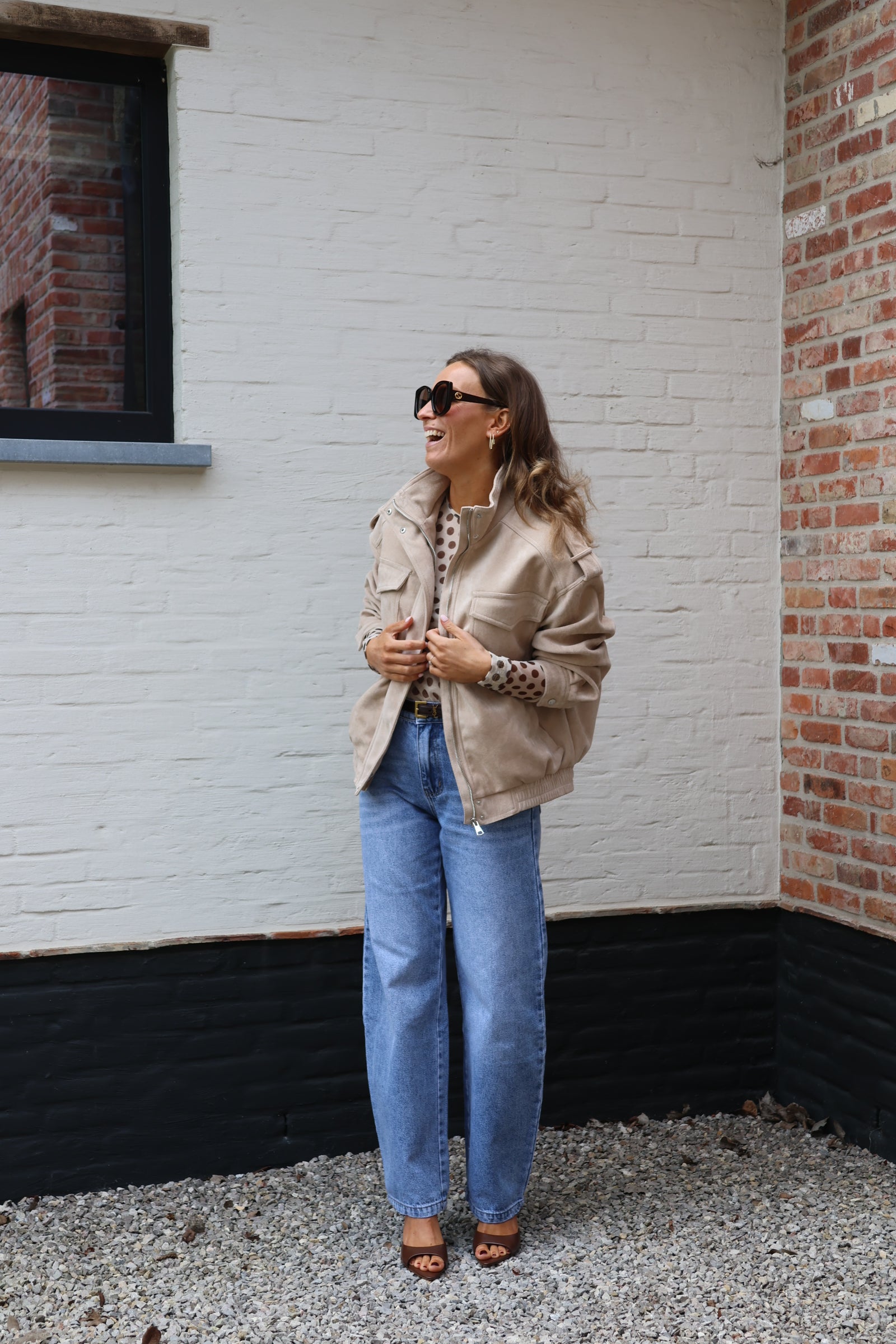 Florentine suède jasje beige