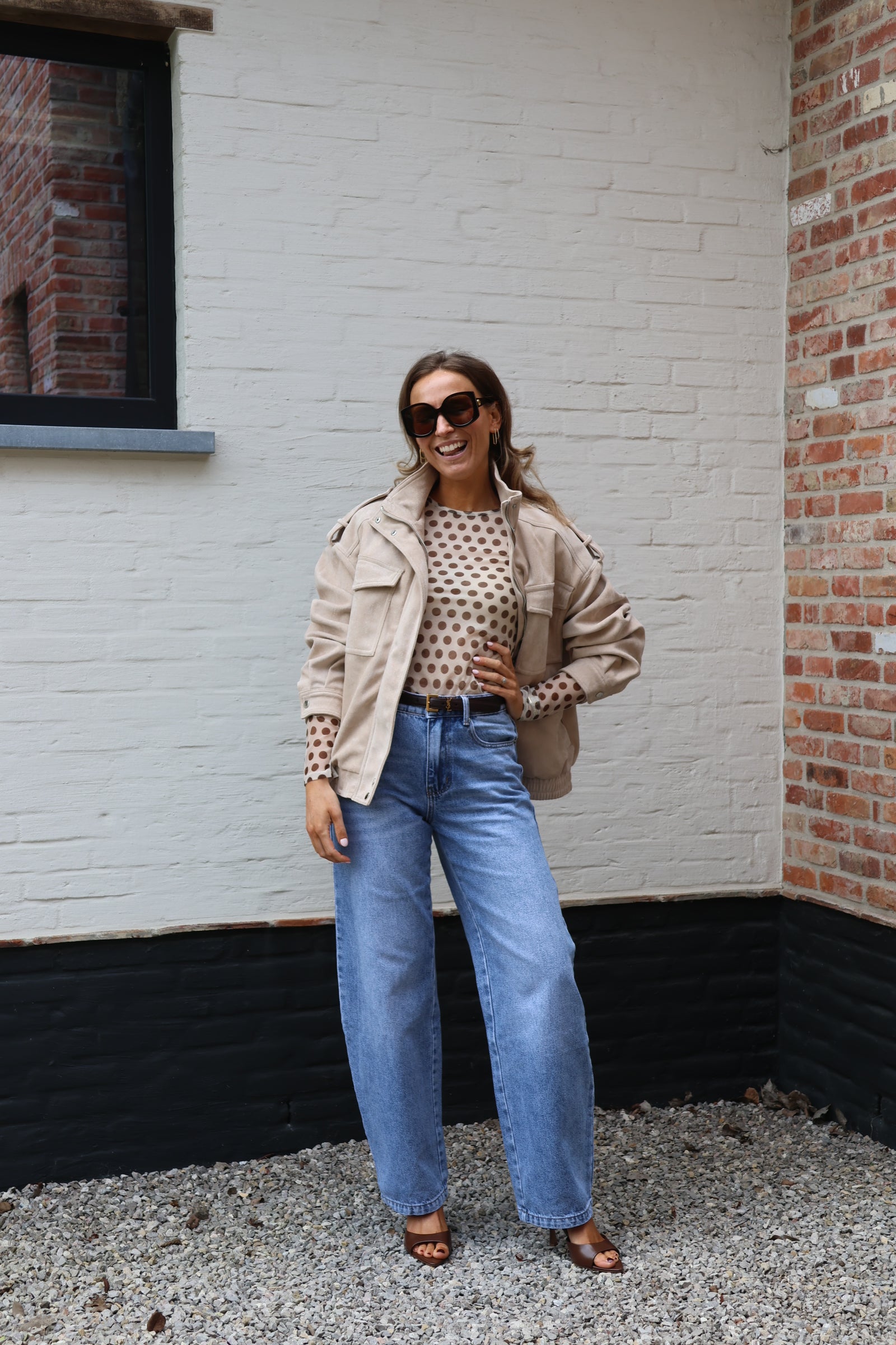 Florentine suède jasje beige