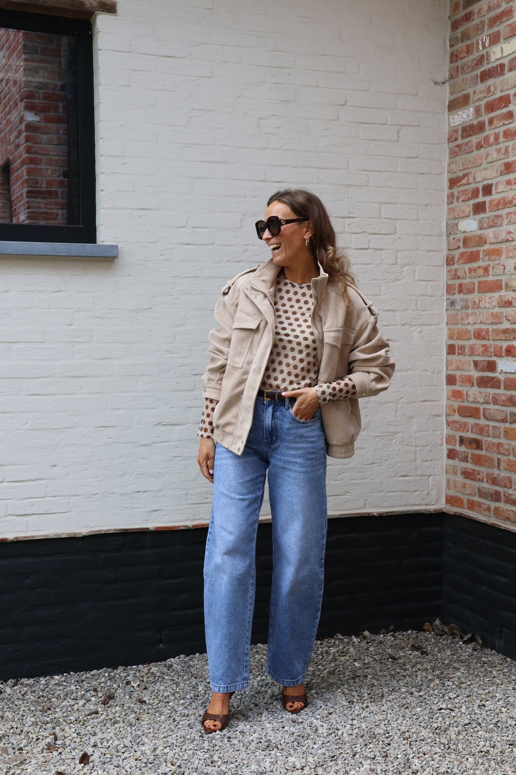 Florentine suède jasje beige