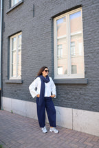 Pollie longsleeve met strikdetail wit