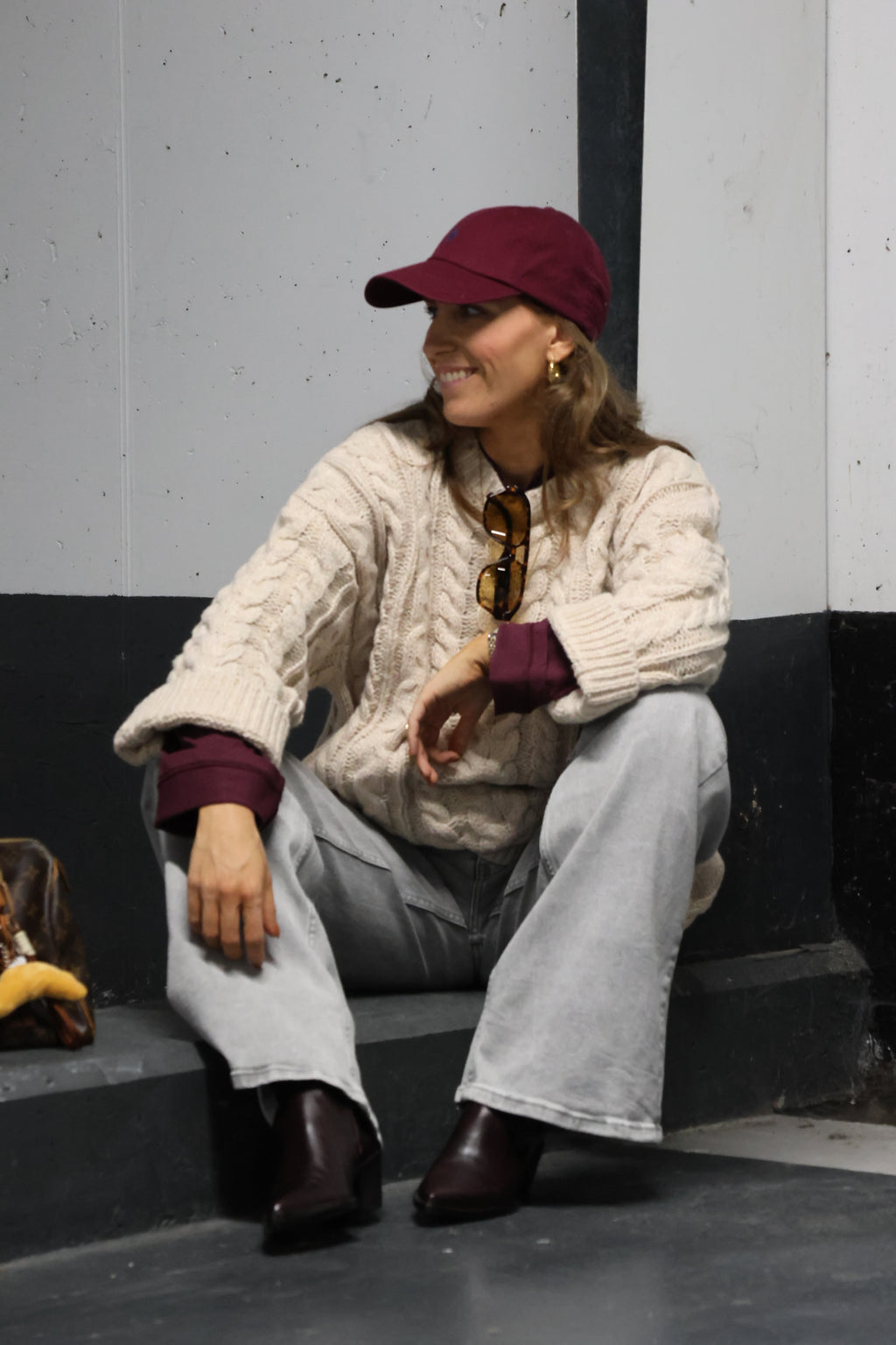 Annabel oversized longsleeve acaï