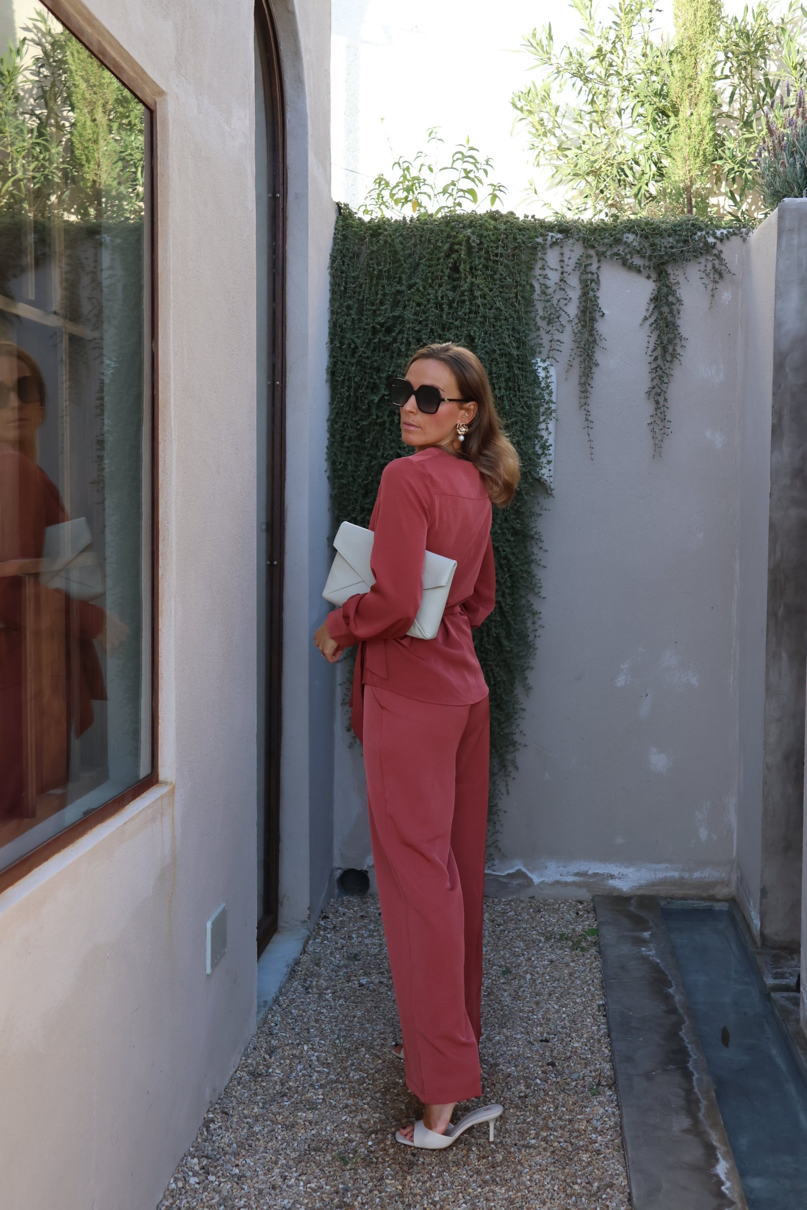 Mara pantalon terracotta