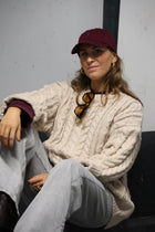 Romée cable knit beige