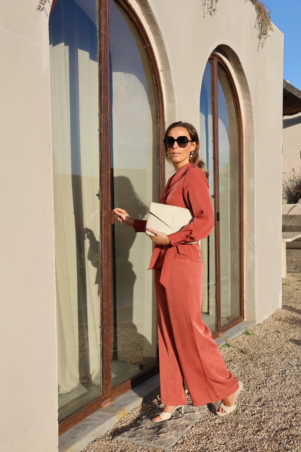 Mara pantalon terracotta