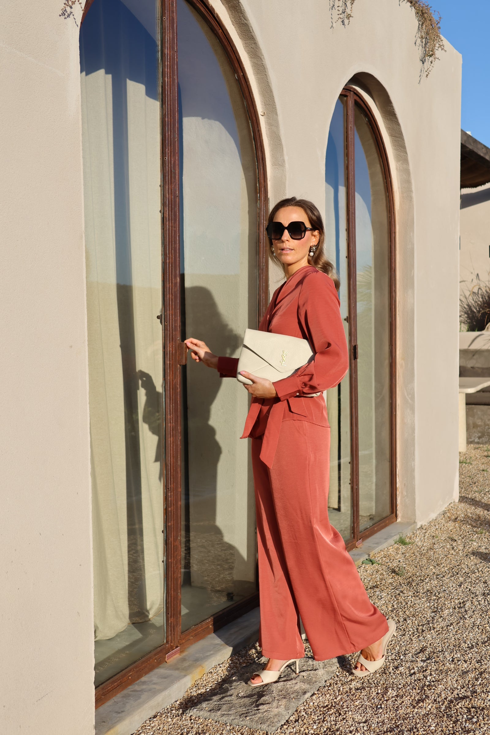 Mara pantalon terracotta