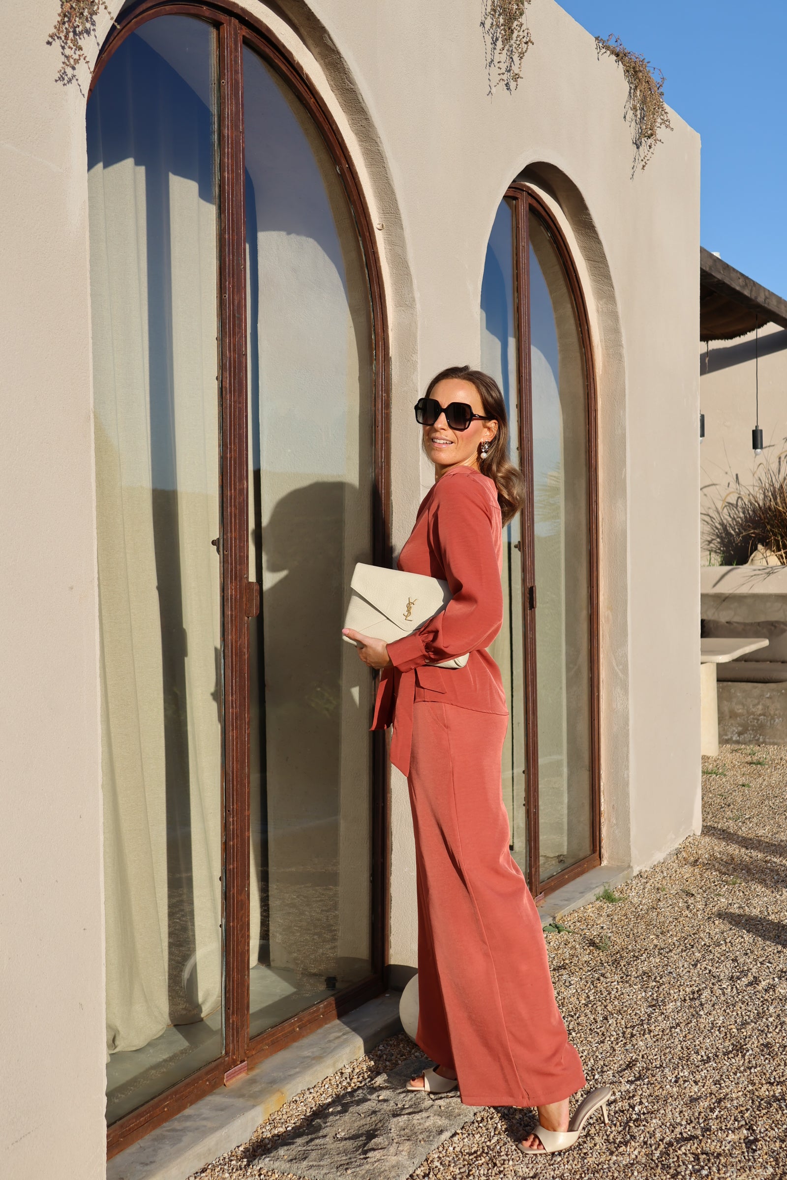 Mara pantalon terracotta