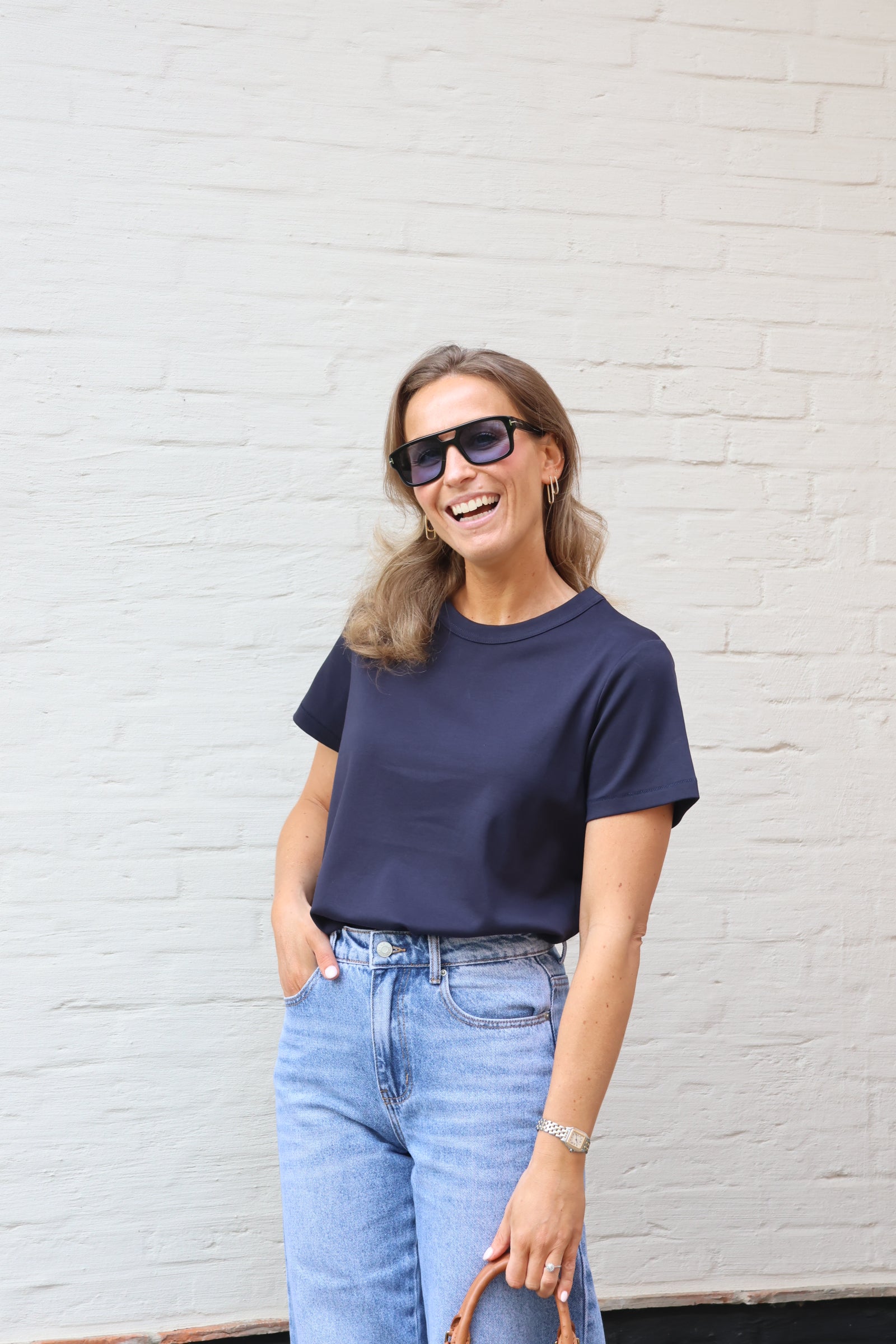 Marie musthave T-shirt marine