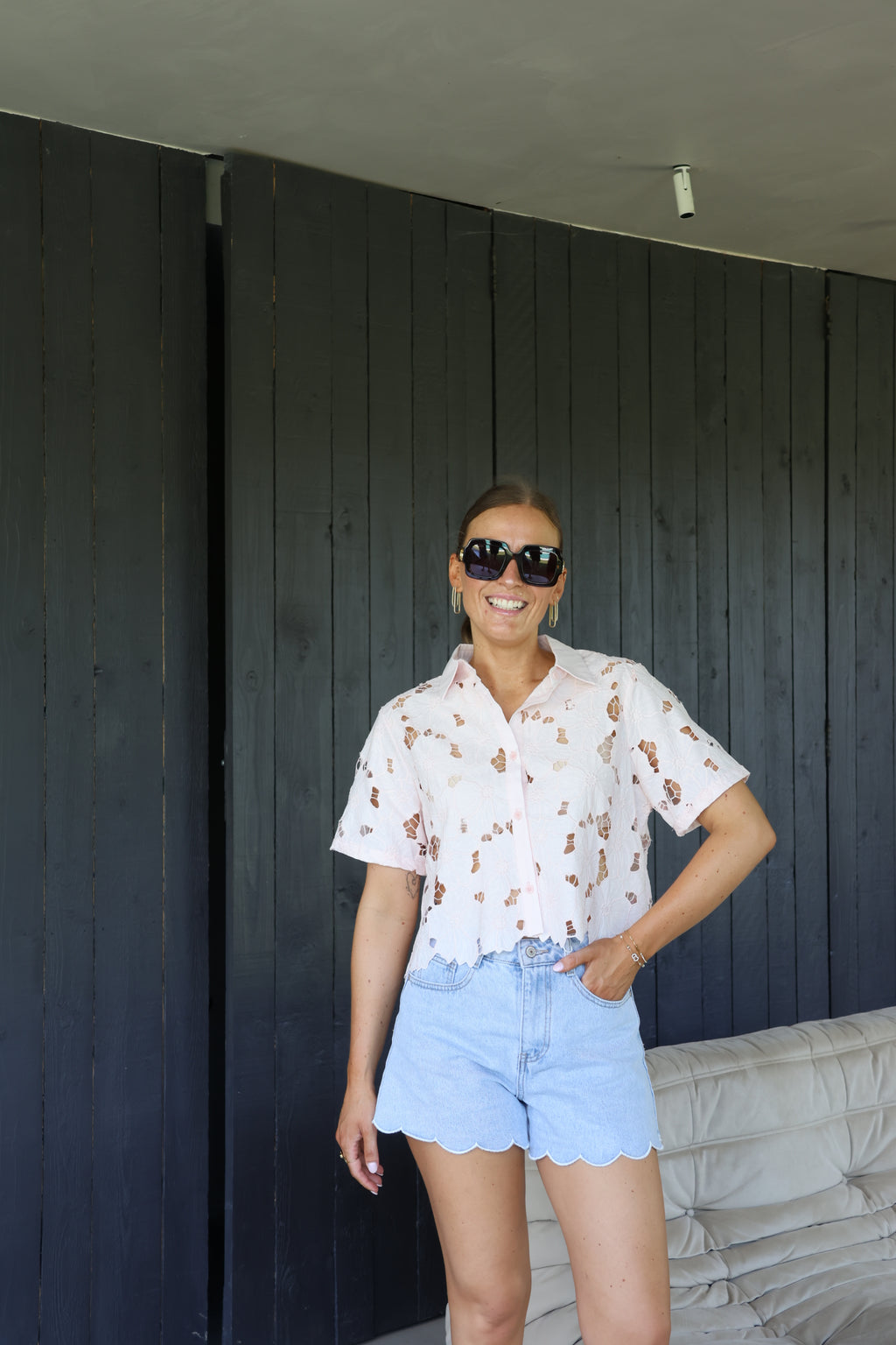Esmée detail blouse lichtroze