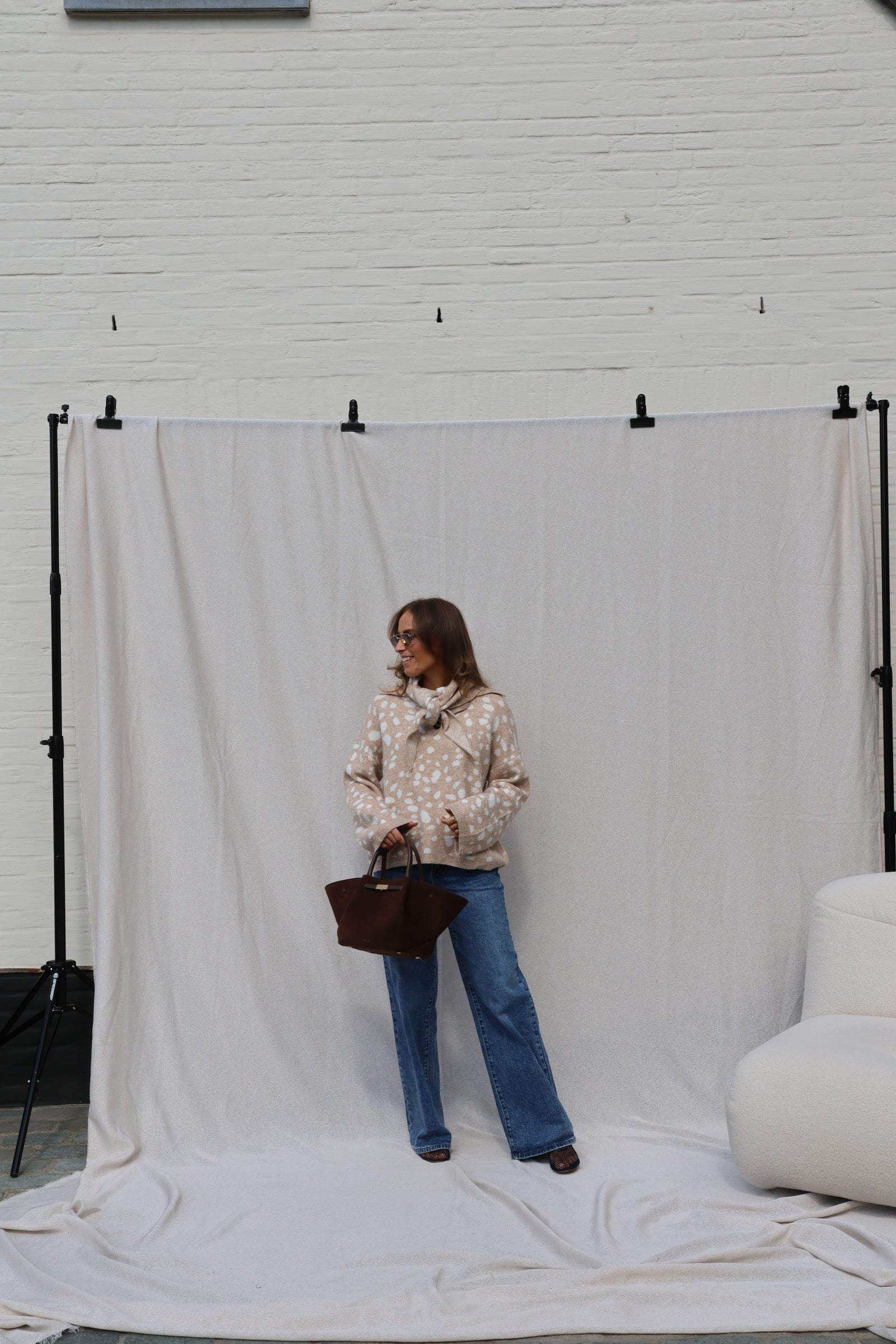 Bambi sjaaltje beige