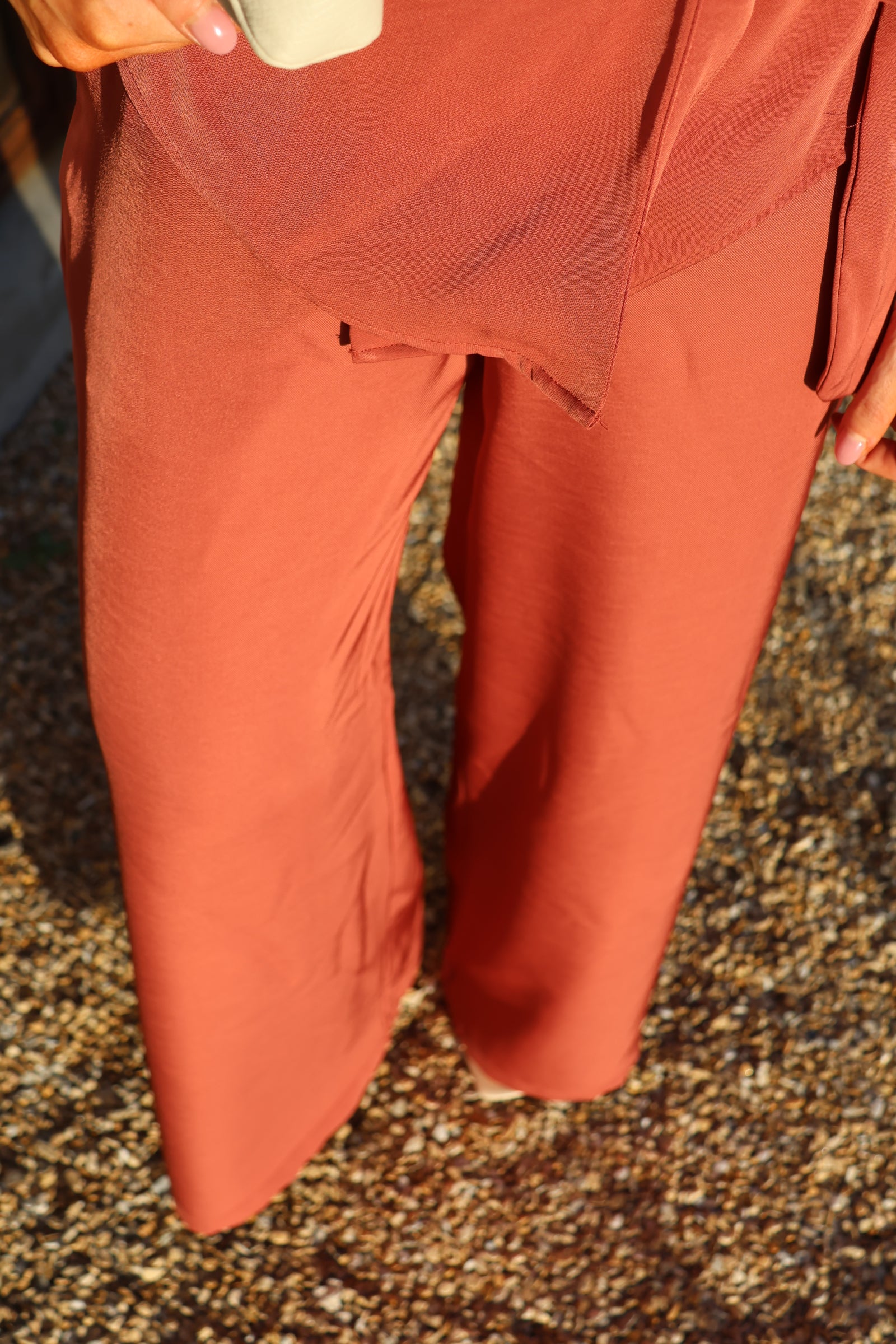 Mara pantalon terracotta
