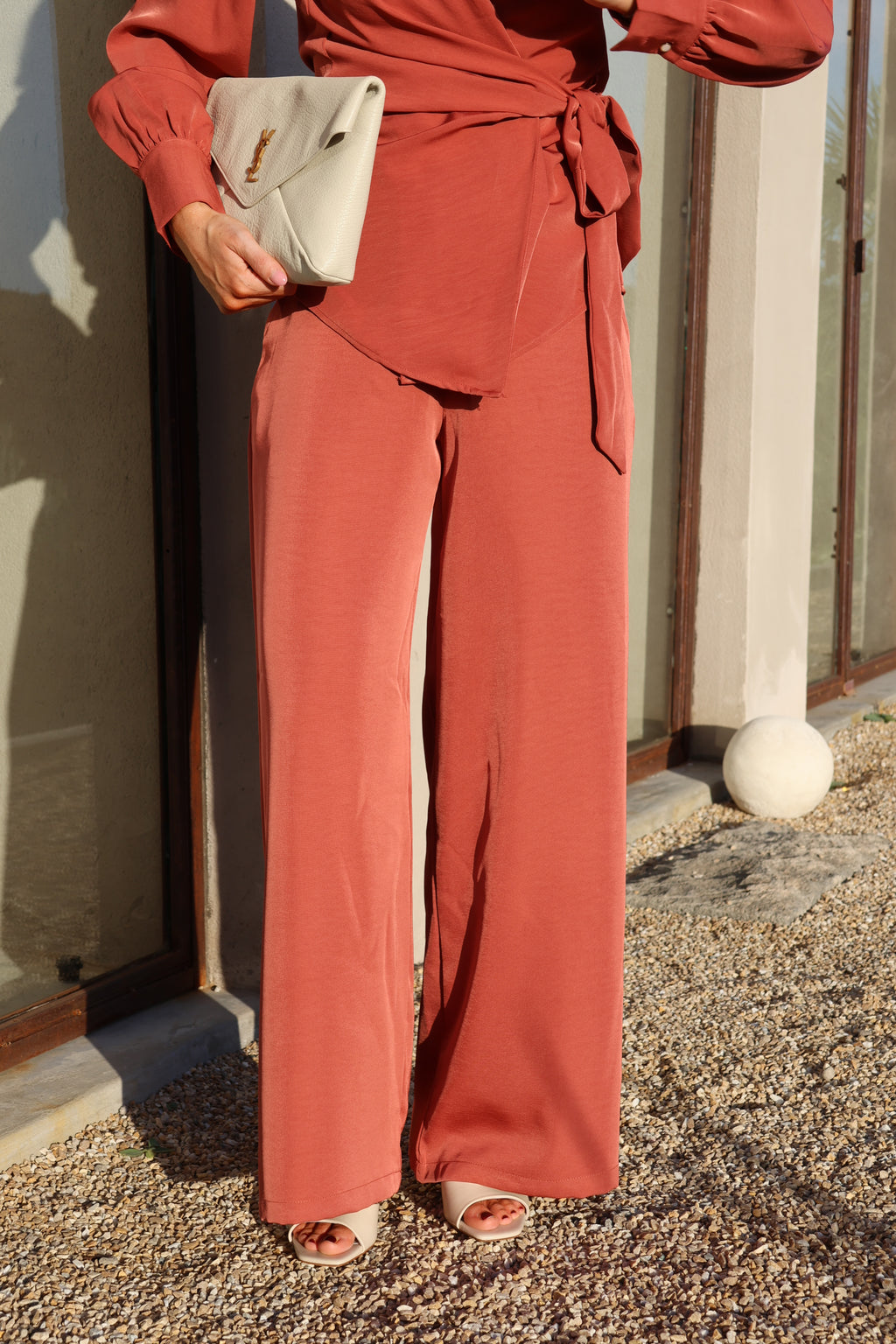 Mara pantalon terracotta