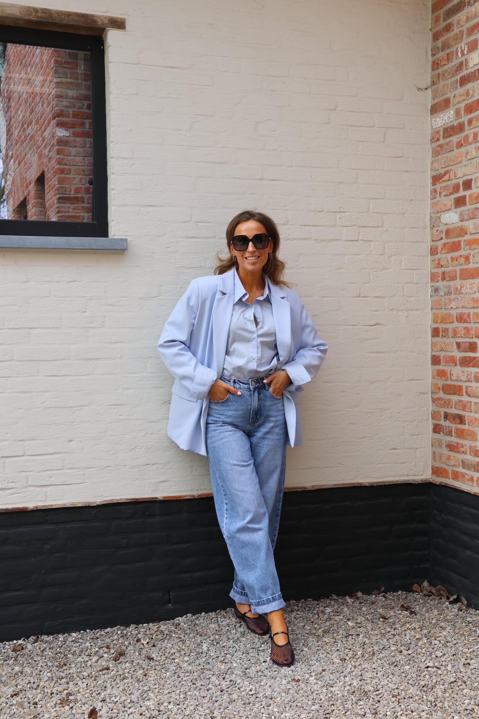 Helena blazer lichtblauw