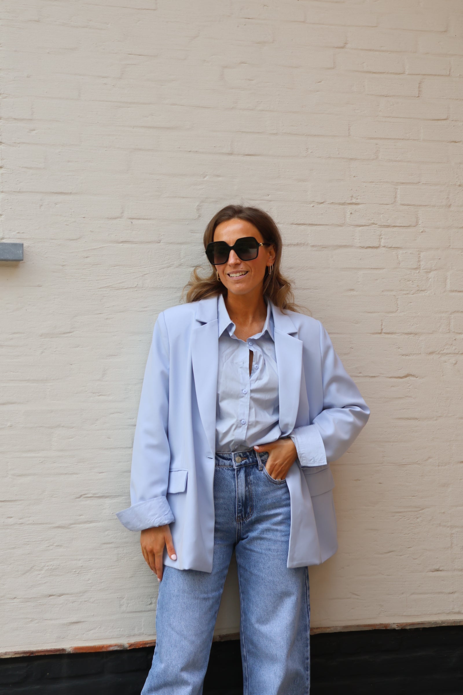 Helena blazer lichtblauw