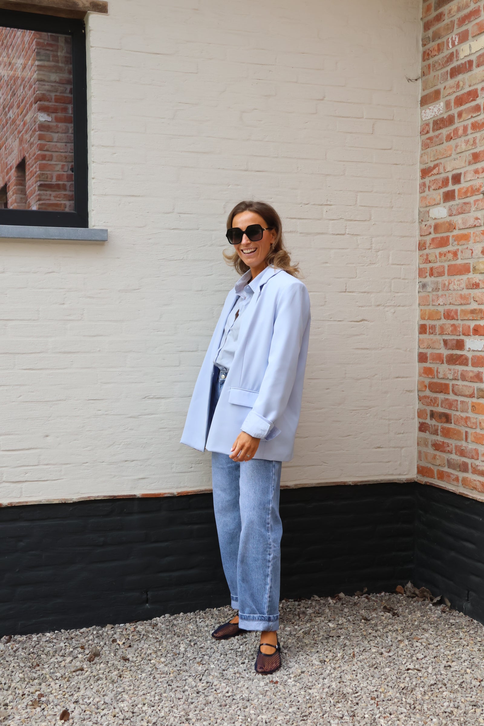 Helena blazer lichtblauw