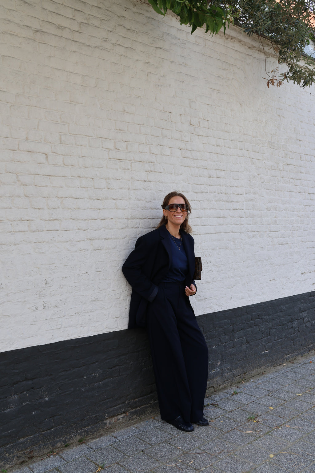 Boxy longsleeve marine