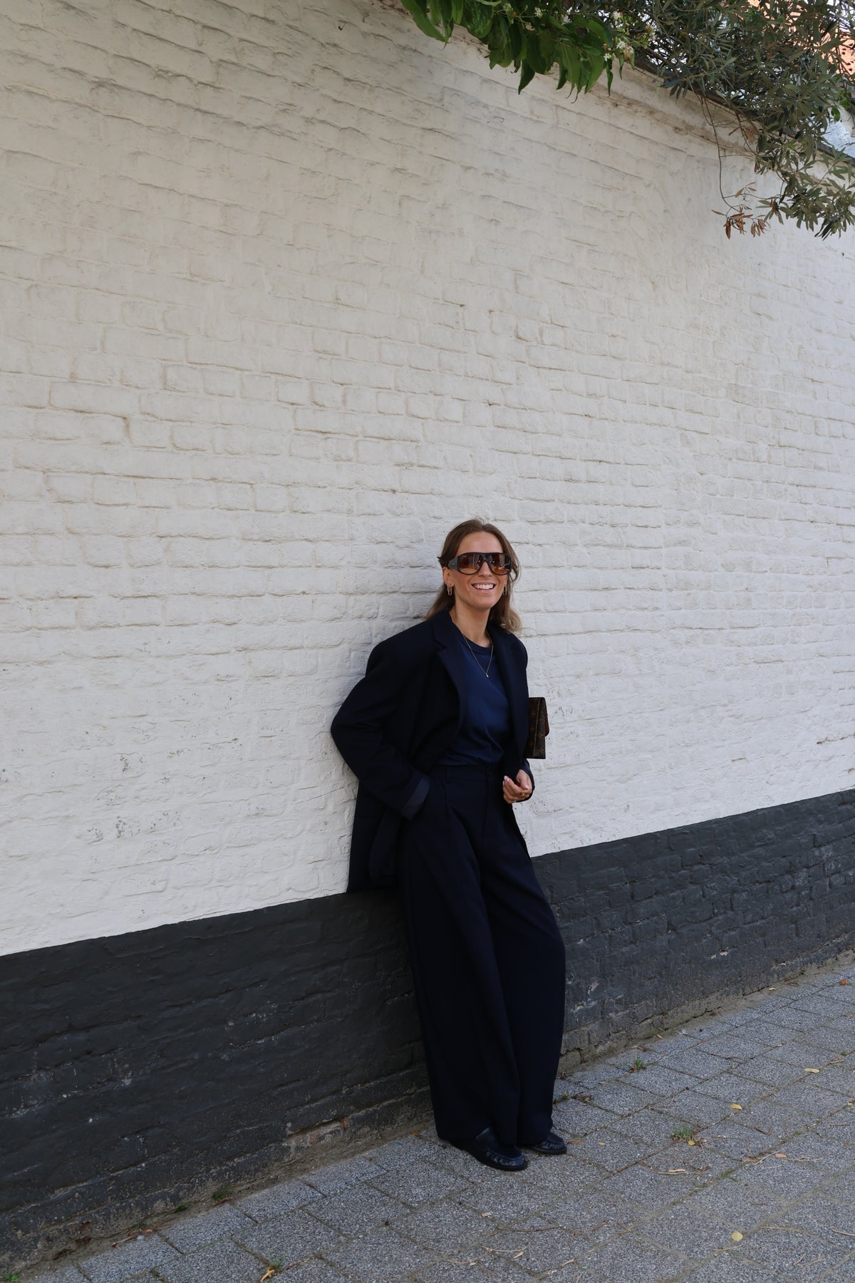 Boxy longsleeve marine