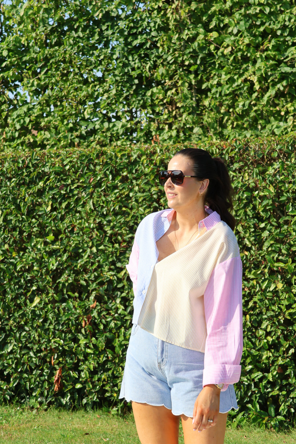 Alice multicolour hemdje met strik