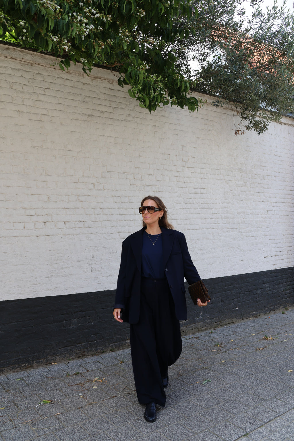 Boxy longsleeve marine