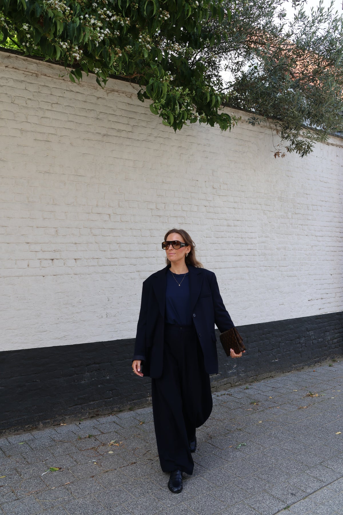 Boxy longsleeve marine