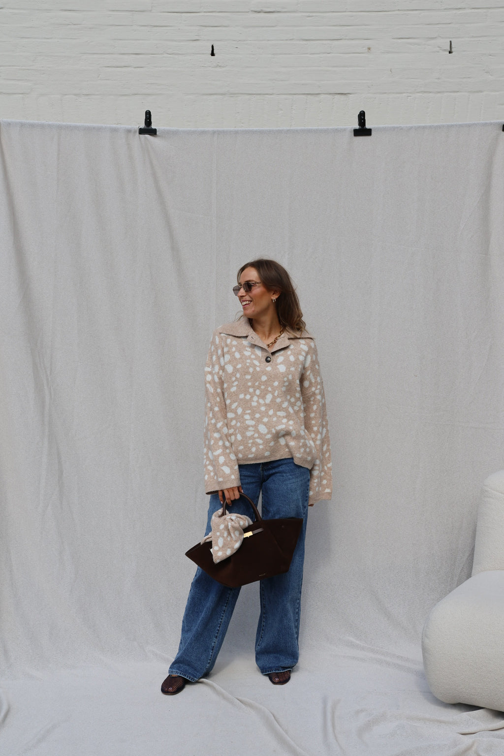 Jolie wide leg jeans dark denim