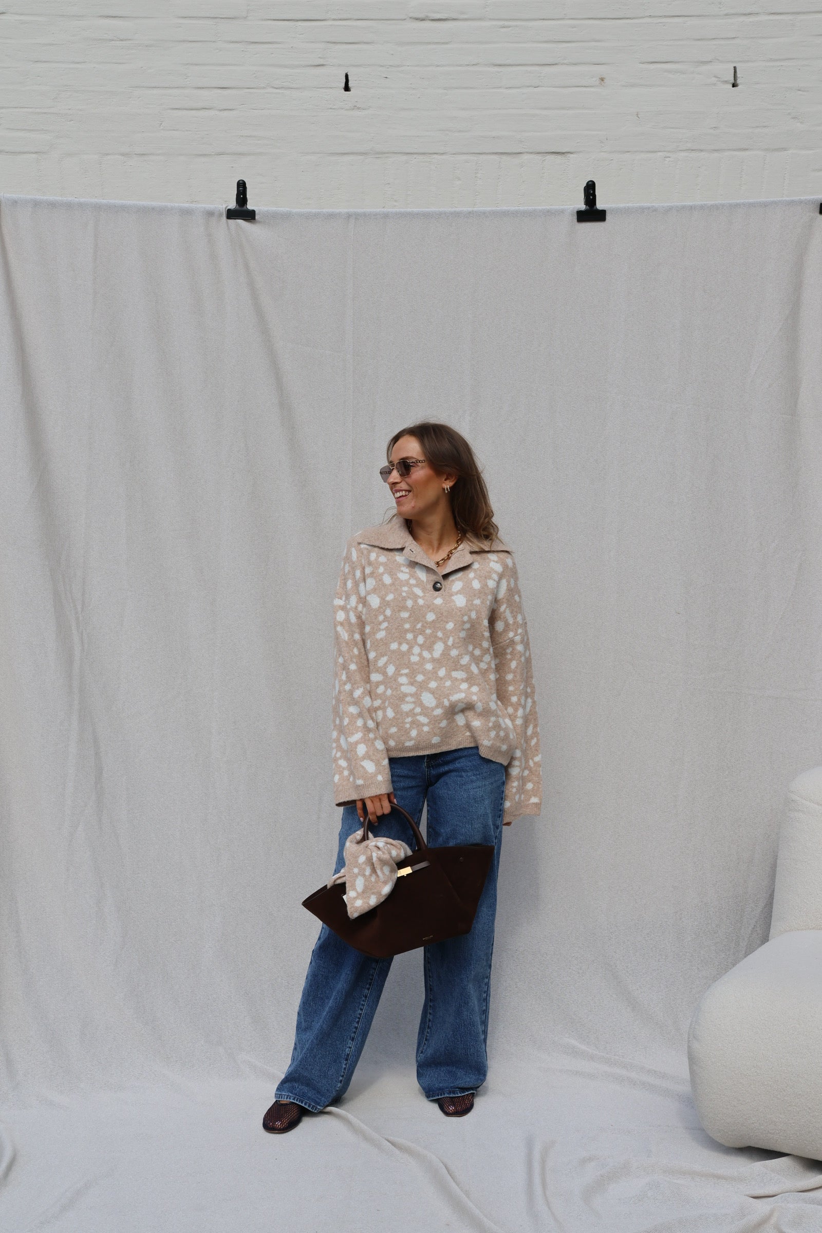 Jolie wide leg jeans dark denim