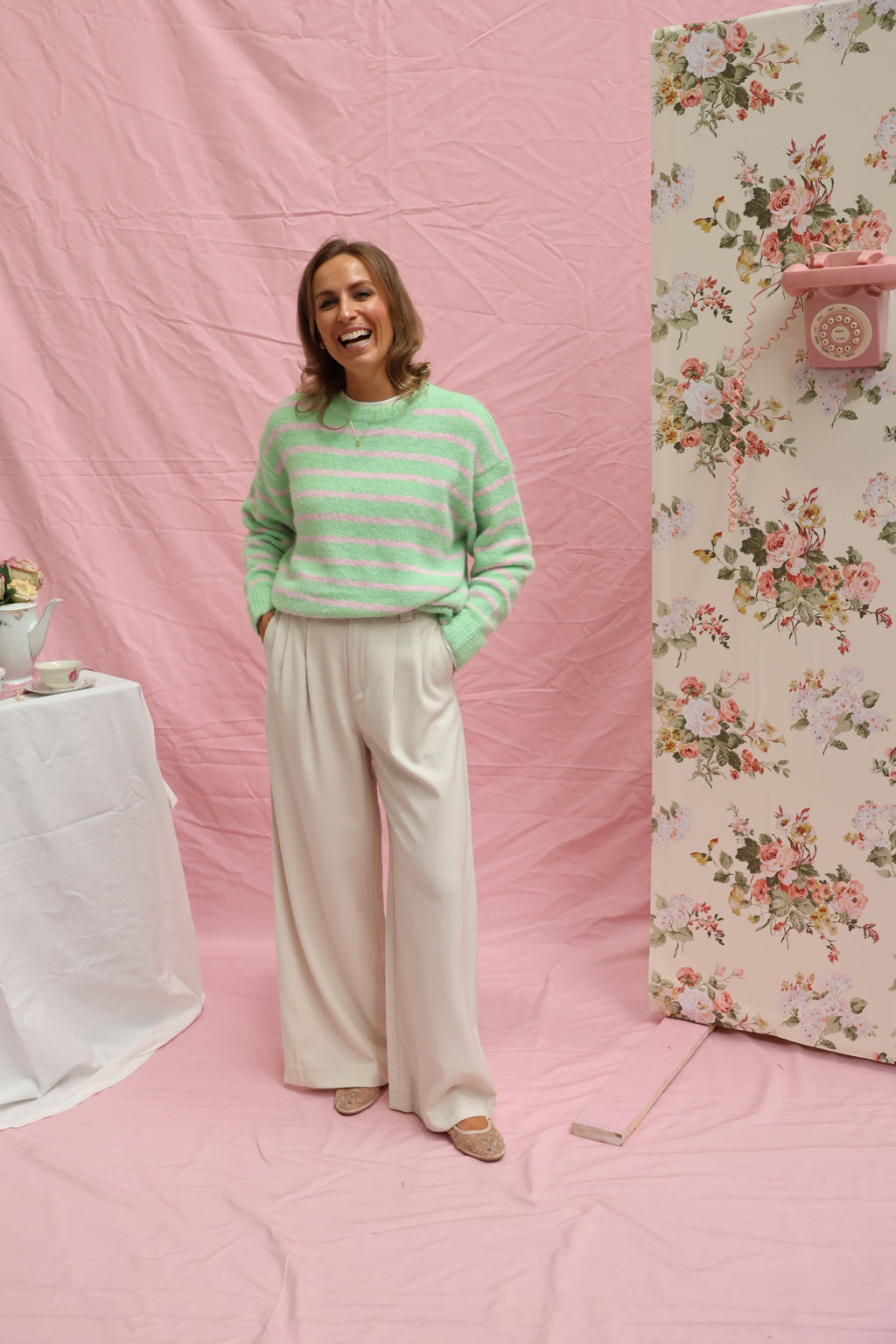 Matilda beige trousers