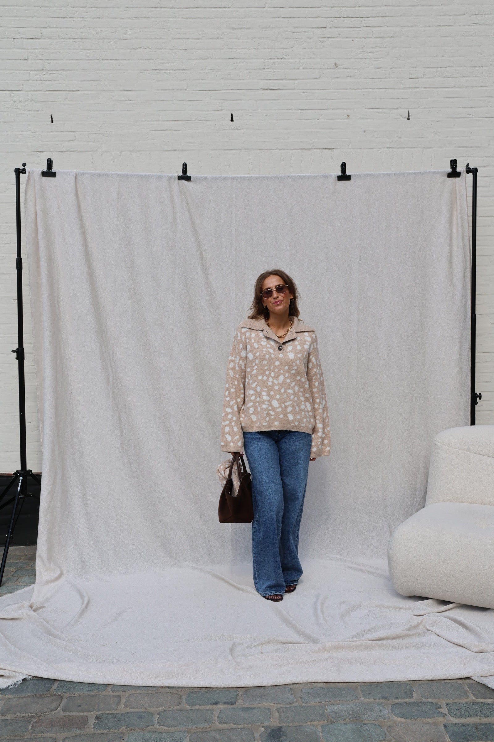 Lucia bambi polo trui beige