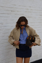 Amber bomberjasje beige