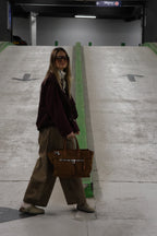 Anna carreaux balloon broek camel