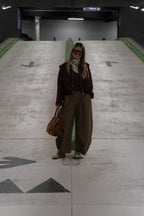 Anna carreaux balloon broek camel