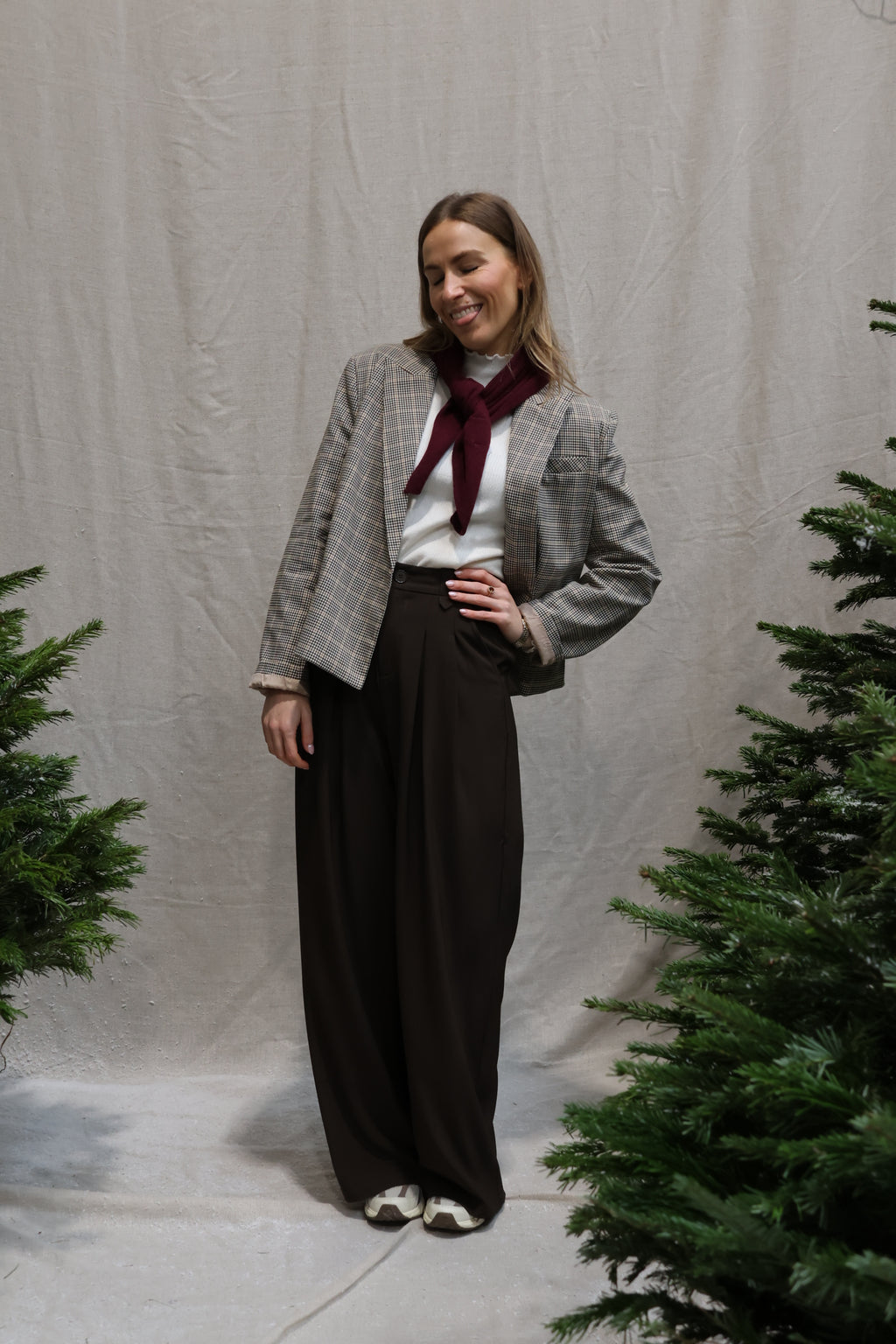 Phaebo scarf bordeaux