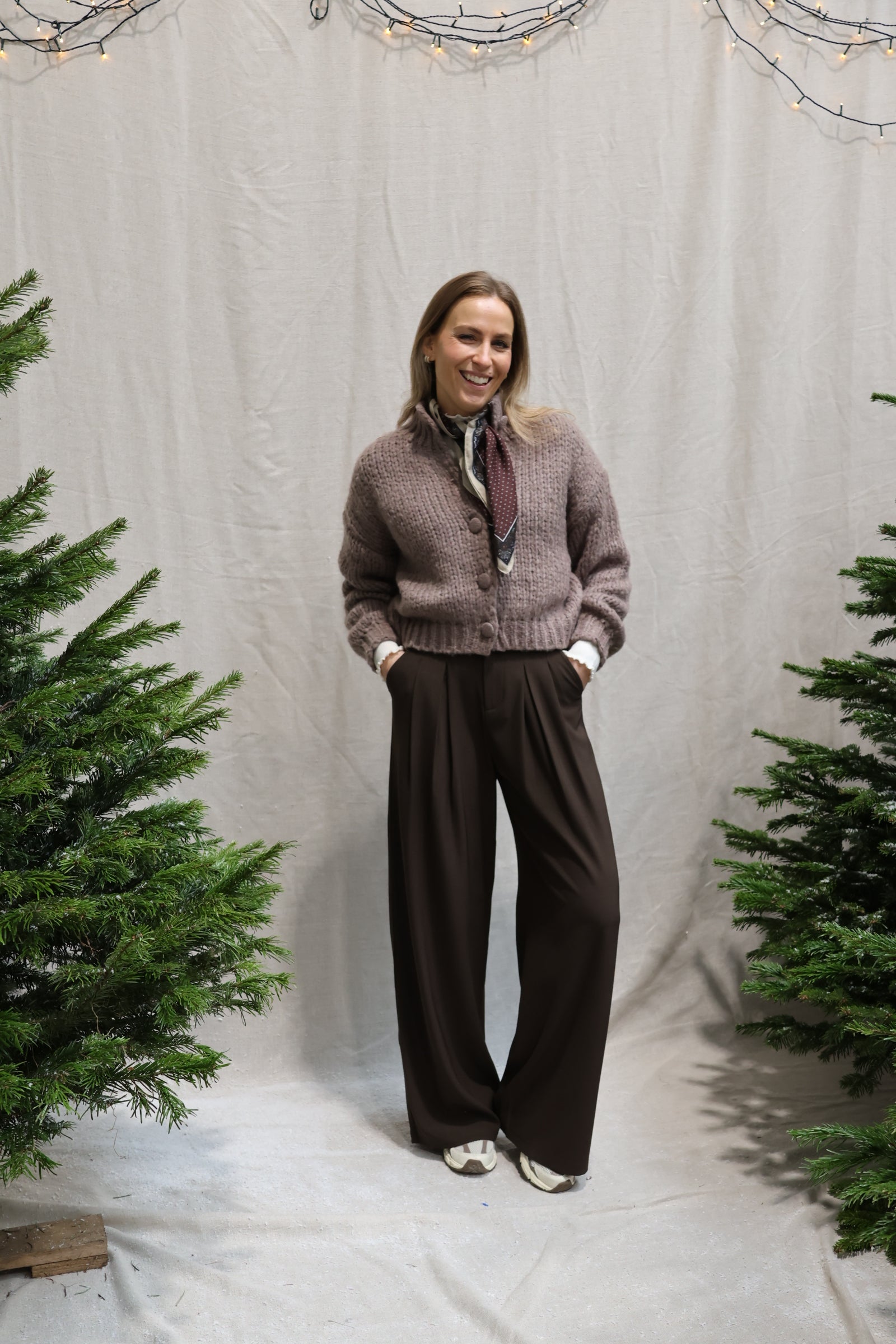 Esther cardigan taupe