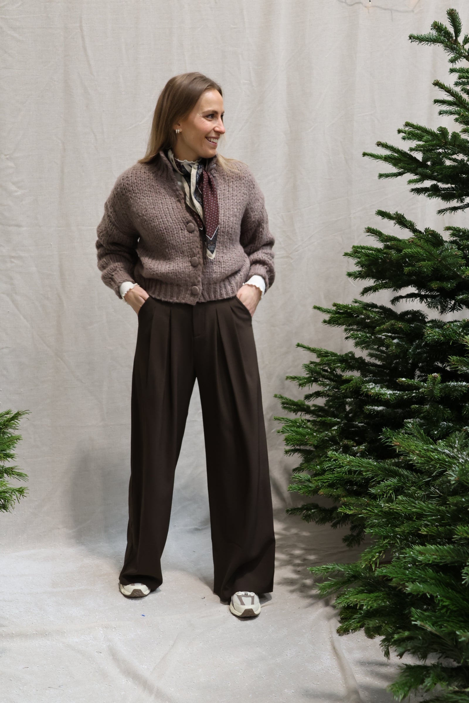 Esther cardigan taupe