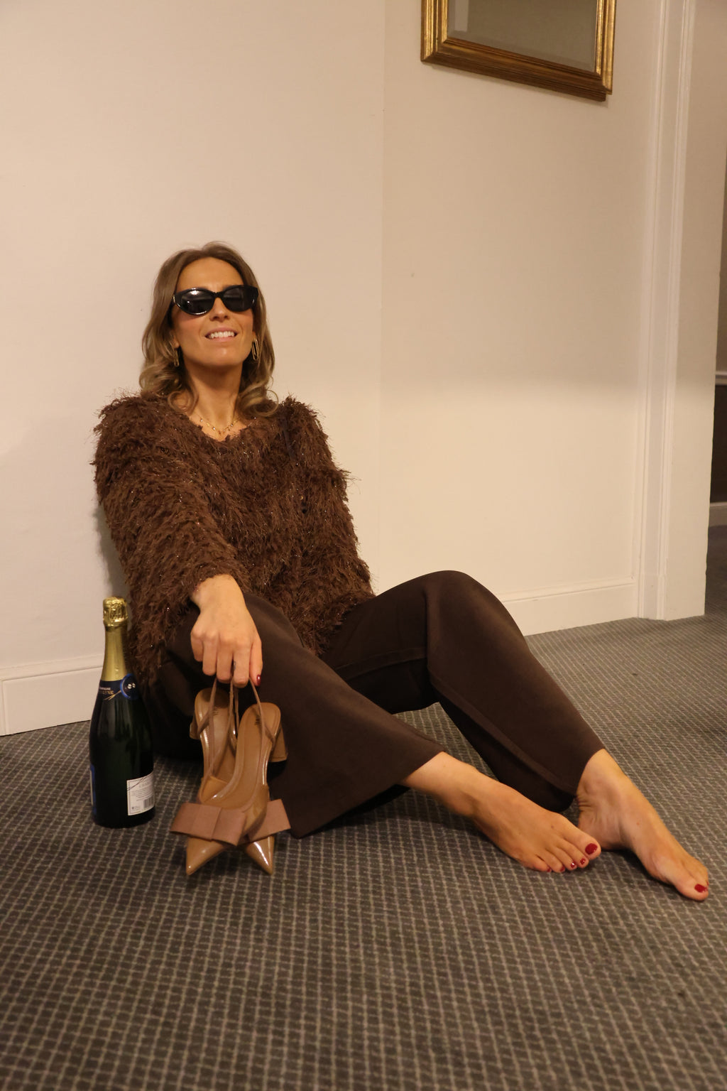 Holly fluffy top brown