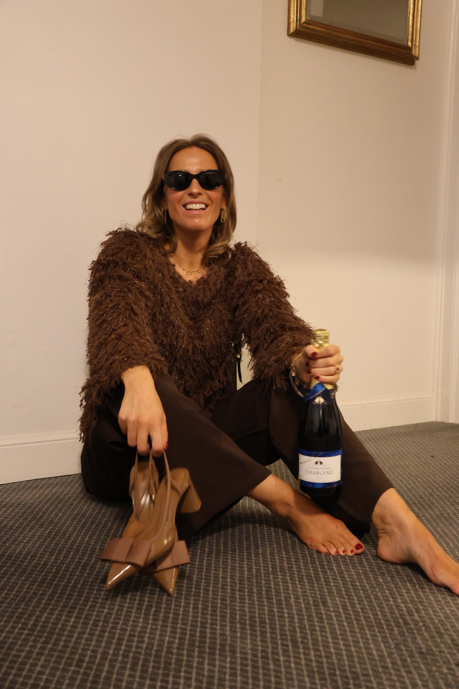 Holly fluffy top brown