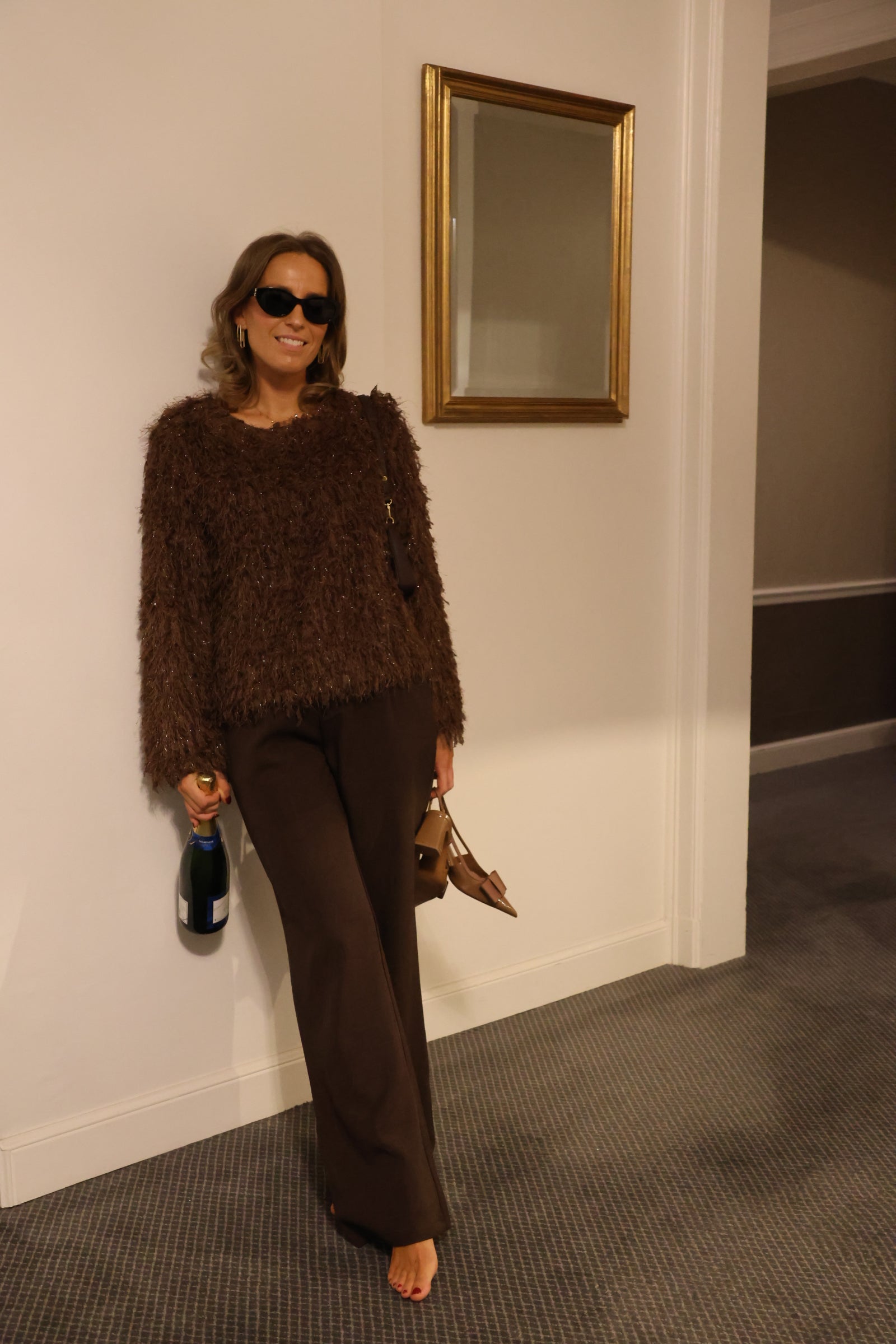 Holly fluffy top brown