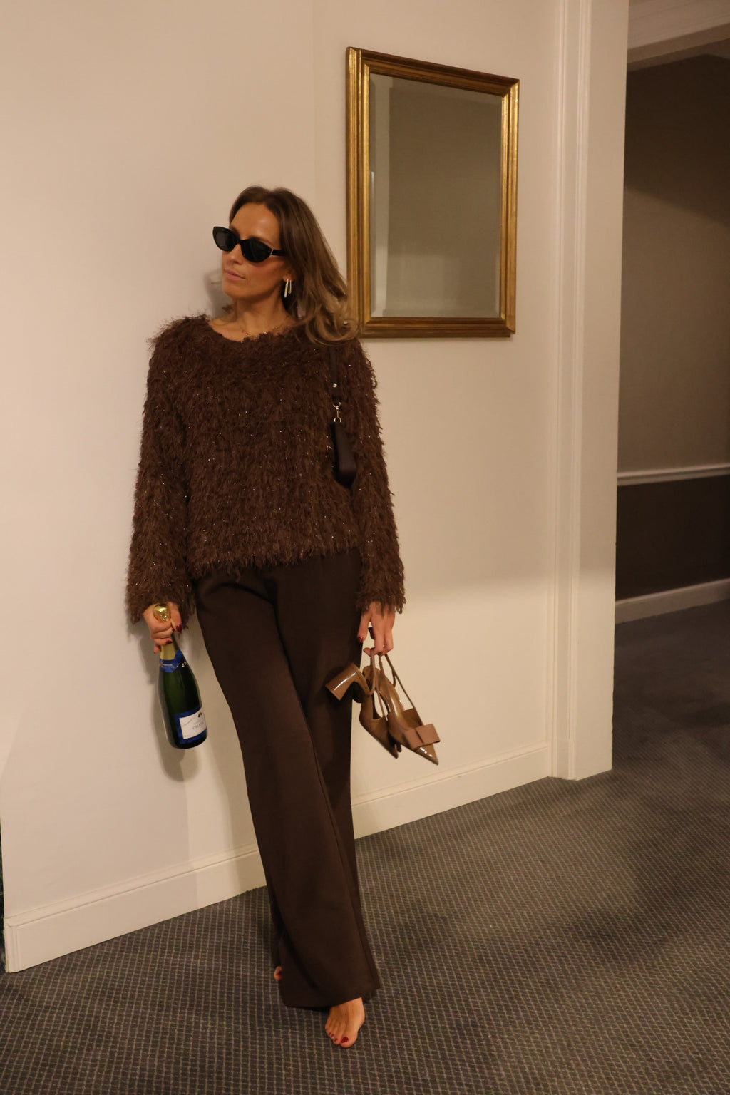 Holly fluffy top brown