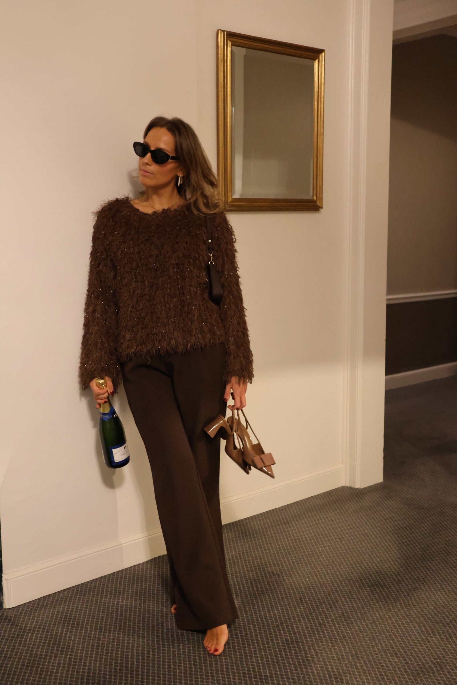 Holly fluffy top brown